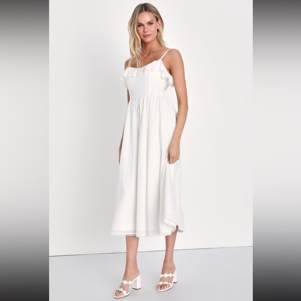 Lulus brand new white dress
